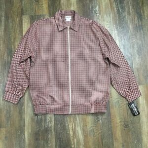 Rare NWT BonWorth 1970’s Check Print Bomber Style Jacket Size Small